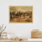 Burgeroorlog in Atlanta door Thure de Thulstrup Poster (Keuken)