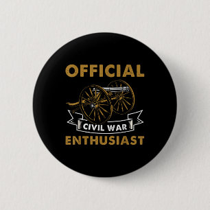 Burgeroorlog liefhebber Geschiedenis Buff historic Ronde Button 5,7 Cm