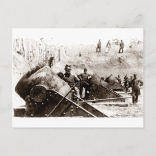 Burgeroorlog-Mortar-batterij in Yorktown Briefkaart