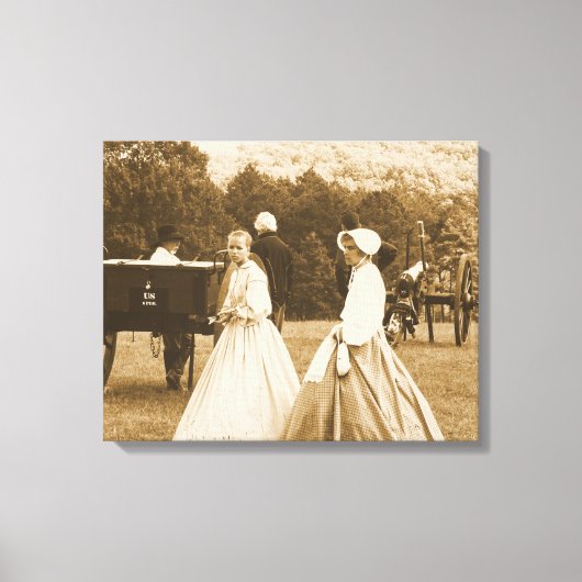 Burgeroorlog op Canvas Afdruk (Voorkant)