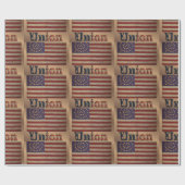 Burgeroorlog Union Flag ✨ Antiek geschiedenis Cadeaupapier (Vlak)