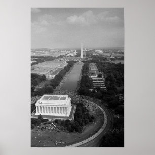 Burgerrechten Maart in Washington - 1963 Poster