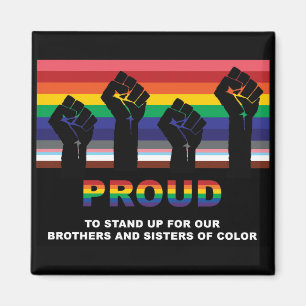 Burgerrechten Pride Magnet - LGBTQA - BLM Magneet