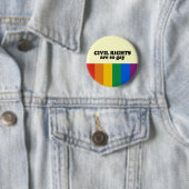 Burgerrechten zijn homo ronde button 5,7 cm (In situ)