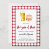 Burgers & Bière Dîner de répétition Invitation (Devant)
