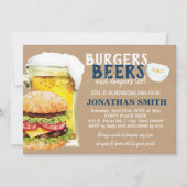 Burgers, biertjes en luiers ook: een babyshower vo kaart (Voorkant)