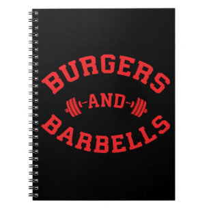 Burgers en Barbells - Lifting Workout Motivatie Notitieboek