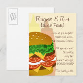 Burgers et bière, Invitation de la Fête de Bloque (Devant / Derrière)