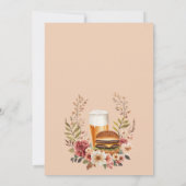 Burgers et brasse Couples Douche Invitation (Dos)