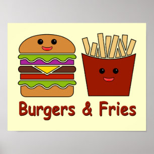 Burgers & Fries Poster