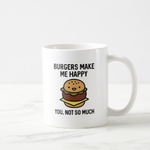 Burgers maken me gelukkig koffiemok