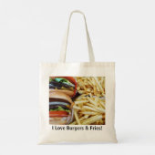 Burgers n Fries Tote Bag (Achterkant)