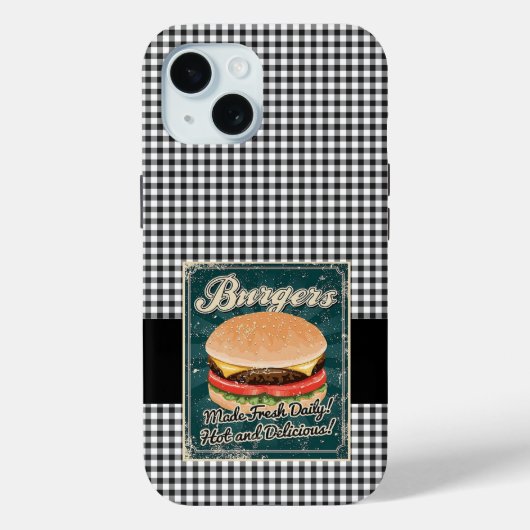 Burgers Retro Case-Mate iPhone Case (Achterkant)