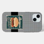 Burgers Retro Case-Mate iPhone Case (Achterkant (horizontaal))