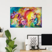 BURGERS VAN DE CARNIVAL / Venetiaanse Masquerade D Poster (Thuiskantoor)