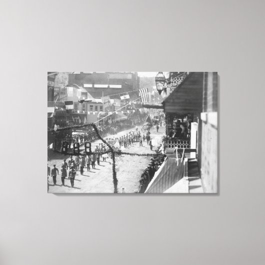 Burgers van het Dadwood-feest Voltooiing van Canvas Afdruk (Voorkant)