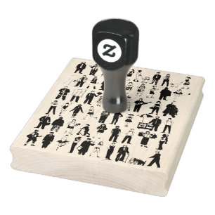 Burgers van NYC New York Rubber Stamp Rubberstempel