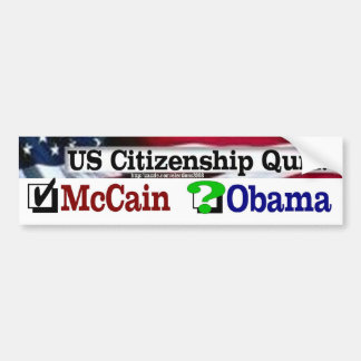 Burgerschap Quiz Bumpersticker