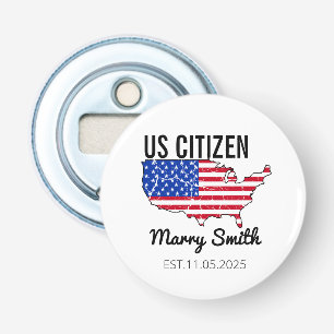 Burgerschapdag Amerika – Trots om een Amerikaan te Button Flesopener
