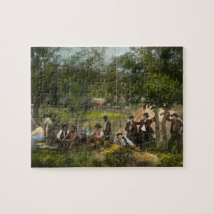 Burgersoorlog - Kamp van kapitein Huft Gettysburg Legpuzzel