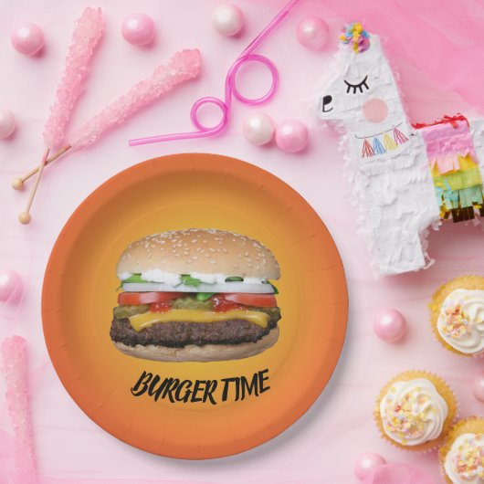 Burgertijd Papieren Bordje (Feest)