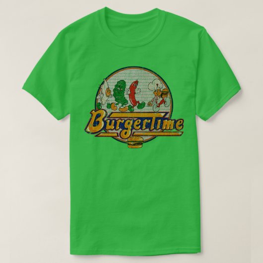 BurgerTime en vriend 1982 TShirt (Design voorkant)