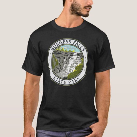 Burgess Herfsten State Park Tennessee Badge T-shirt (Voorkant)
