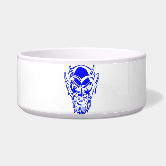 Burgettstown Blue Devils Voerbakje (Voorkant)