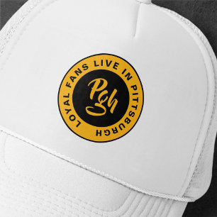 Burgh Fan Custom Zwart Goud Vintage  Trucker Pet