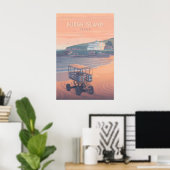 Burgh Island Devon Reisposter Poster (Thuiskantoor)