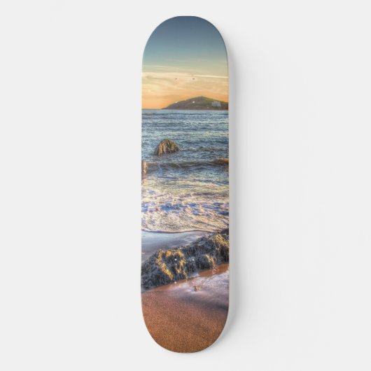 Burgh Island van Bantham bij Sundown... Skateboard (Voorkant)