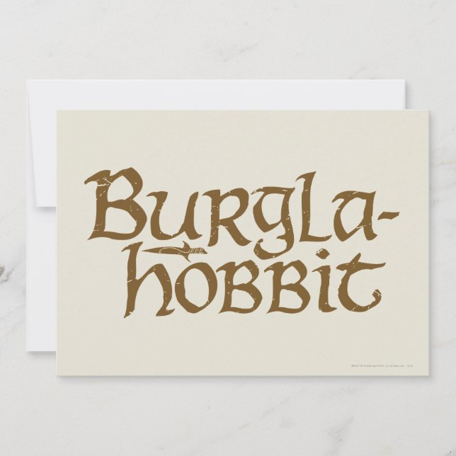 Burgla Hobbit (Voorkant)