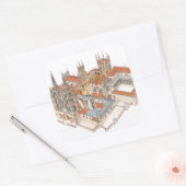 Burgos Cathedraal. Spanje Vierkante Sticker (Envelop)