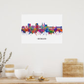 Burgos Spain Skyline Poster (Keuken)