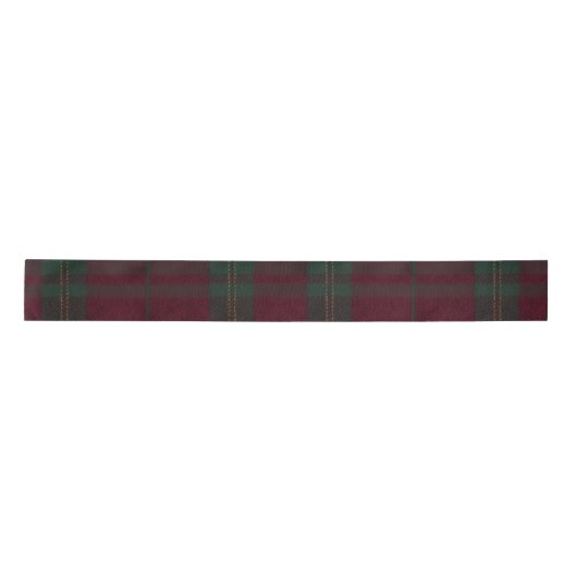Burgundy and Green Plaid Tartan Ribbon Lint (Voorkant)