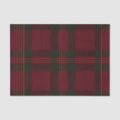 Burgundy and Green Plaid Tissue Paper Tissuepapier (Voorkant)