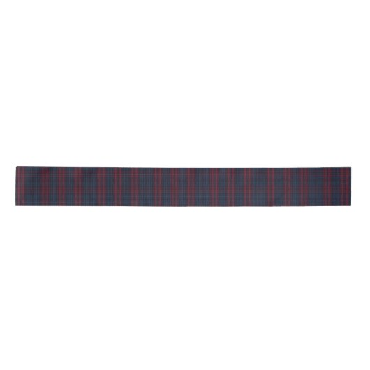 Burgundy and Navy Blue Tartan Plaid Ribbon Lint (Voorkant)