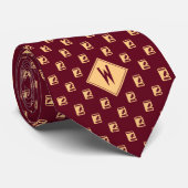 Burgundy Attorney Law Professor Stropdas (Opgerold)