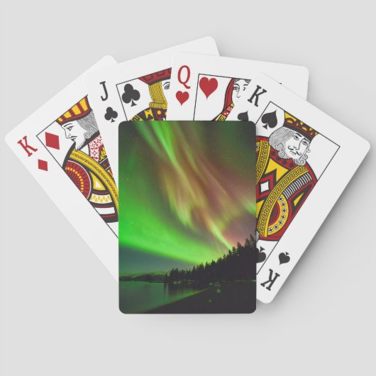 Burgundy Aurora Pokerkaarten (Achterkant)