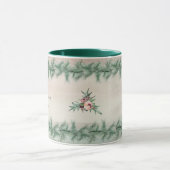 Burgundy Berry Holly Pine Kerstmis Mok (Midden)