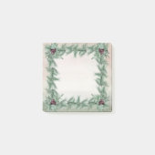 Burgundy Berry Holly Pine Kerstmis Post-it® Notes (Voorkant)