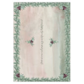 Burgundy Berry Holly Pine nappe de Noël (Devant)