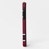 Burgundy Black Team Jersey Case-Mate iPhone Case (Achterkant/links)