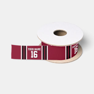 Burgundy Black Wht Team Jersey Lint