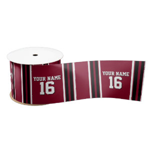 Burgundy Black Wht Team Jersey Lint