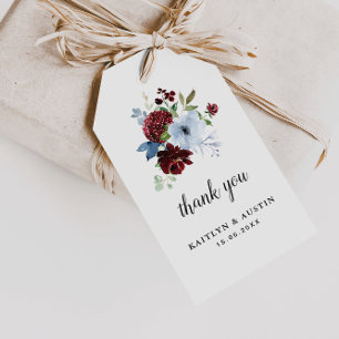 burgundy bleu poussiéreux mariages étiquettes ca