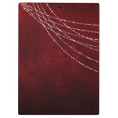 Burgundy Bling Klembord (Achterkant)