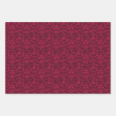 Burgundy Bloemendesign Inpakpapier Vel (Voorkant 2)