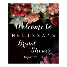 Burgundy  Bloemrijke Rustieke slingerlichten bruid