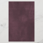 Burgundy blush baby shower bingo's (Achterkant)